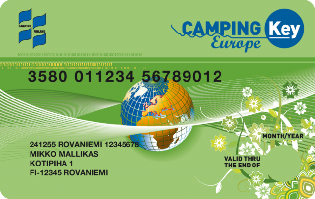 Camping Key Europe -leirintäkortti