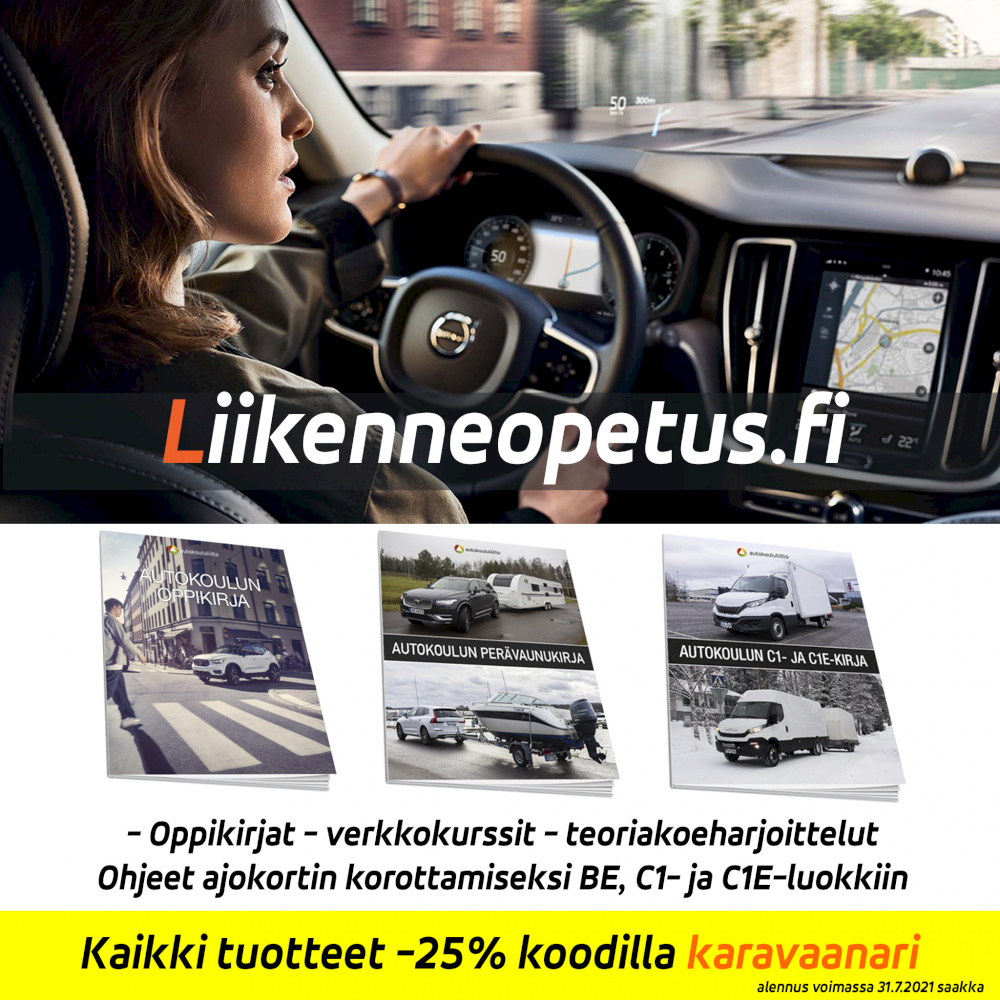 Ajo opetusmateriaalit J senetuhintaan Liikenneopetus fi st Karavaanarit