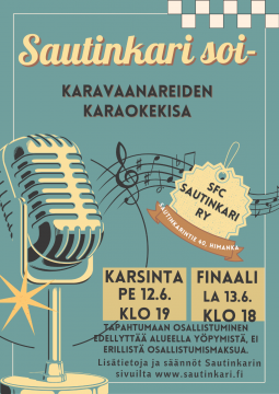 SAUTINKARI SOI – Karavaanareiden karaokekilpailu Sautinkarilla